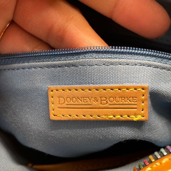 Dooney Bag Circle Moon Small Top Handle Satchel Crossbody Vintage Y2K - Picture 10 of 17